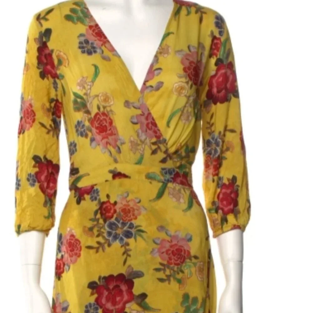 Farm Rio Sunlit Floral Maxi Dress XS $250 - Picture 10 of 12